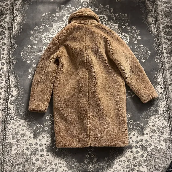 LUCKY BRAND Miss Teddy Coat in Tan Size S COZY CUTE WINTER - Picture 3 of 8